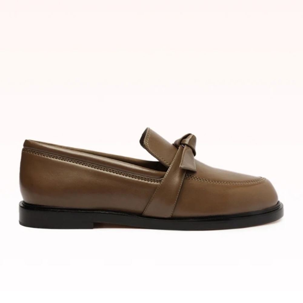 NWT$450 ALEXANDRE BIRMAN Clarita Chunky Leather Loafers In Trout color Sz 39 (9) - Picture 4 of 16